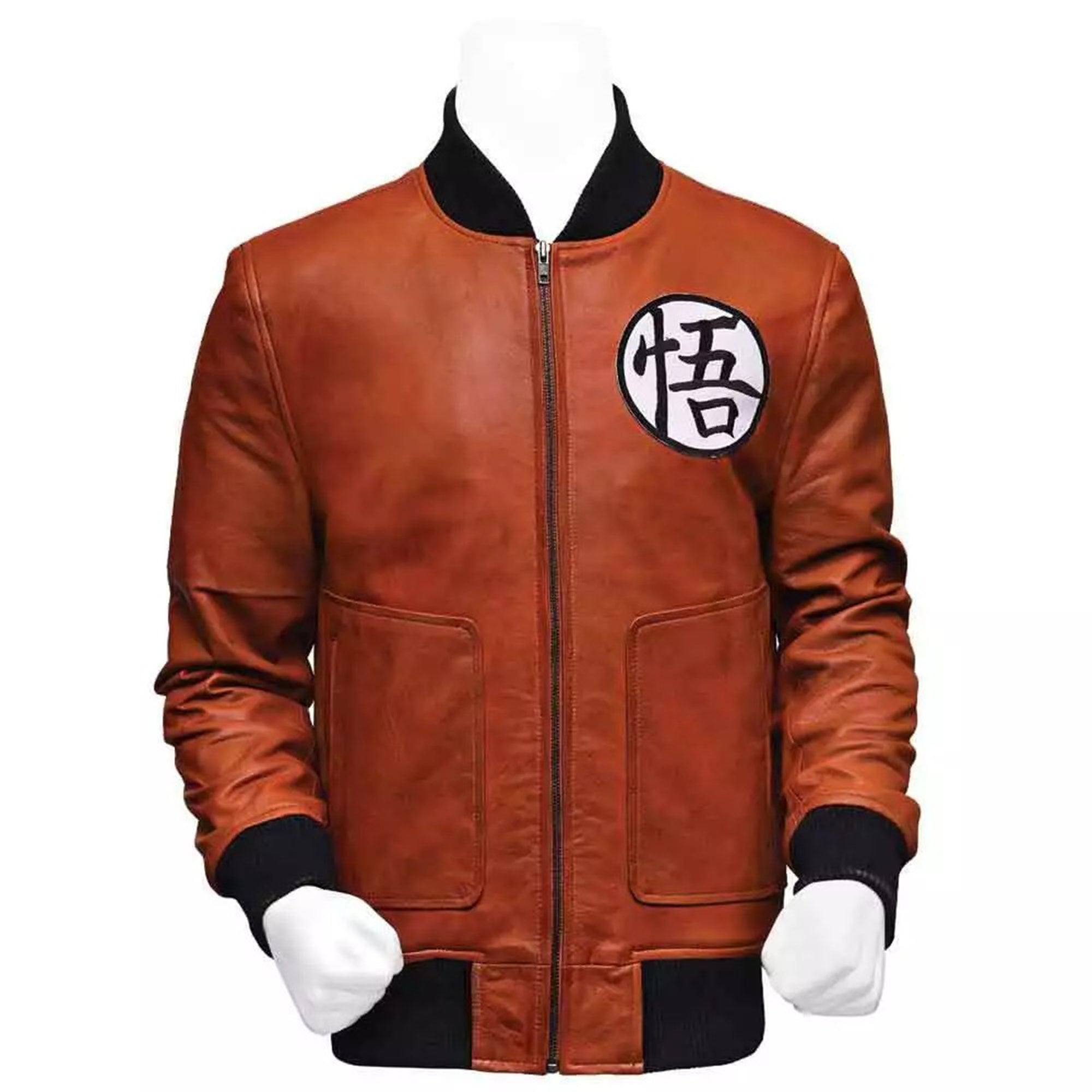 Handmade Goku Leather Jacket for Men