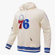 Philadelphia 76ers Cream Retro Hoodie - NBA Fan Apparel