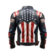 American Flag Leather Jacket