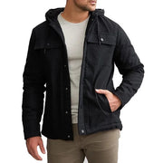 Black Puffer Hoodie Jacket
