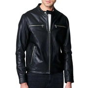 Black Biker Leather Jacket
